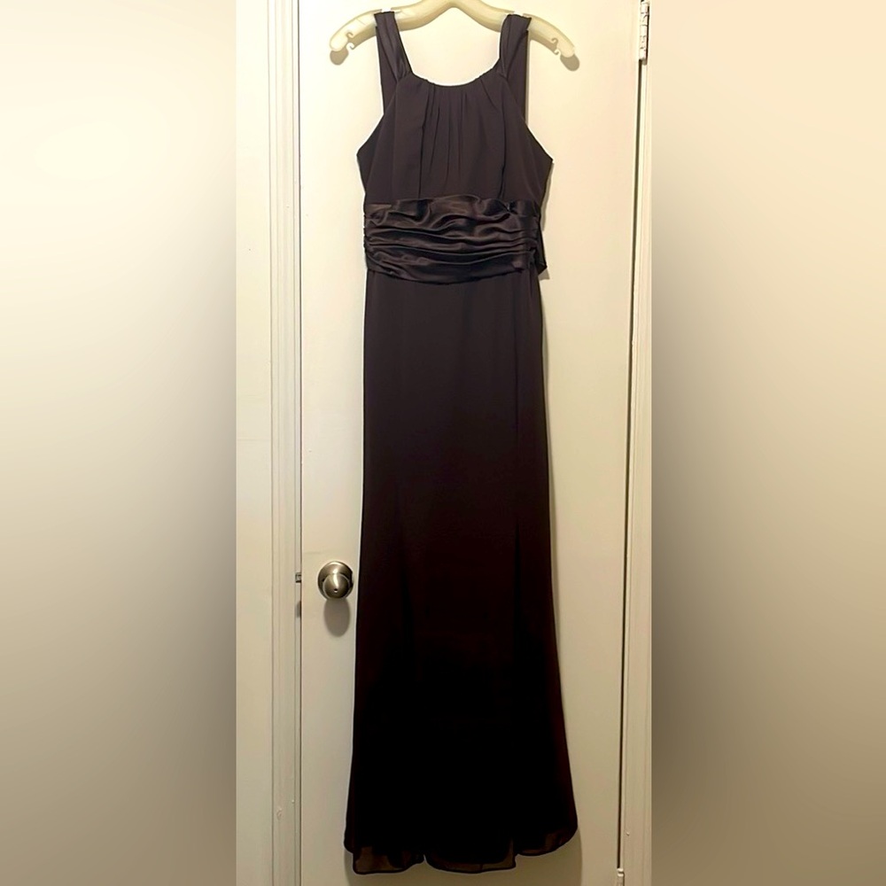 David’s Bridal Chocolate Bridesmaid Dress - Size 12
